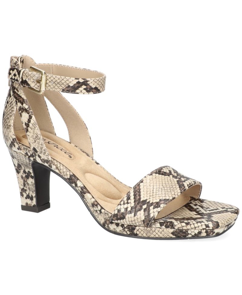 Ro Square Toe Heeled Sandals