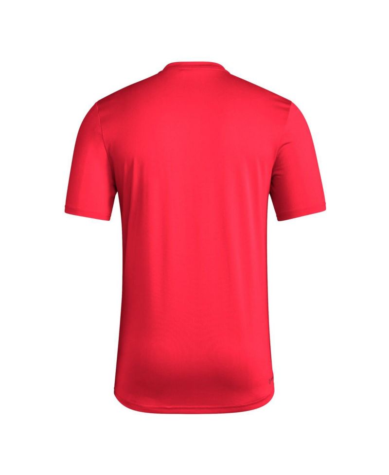 Men's Red NC State Wolfpack Locker Practice Football Pre-Game T-Shirt