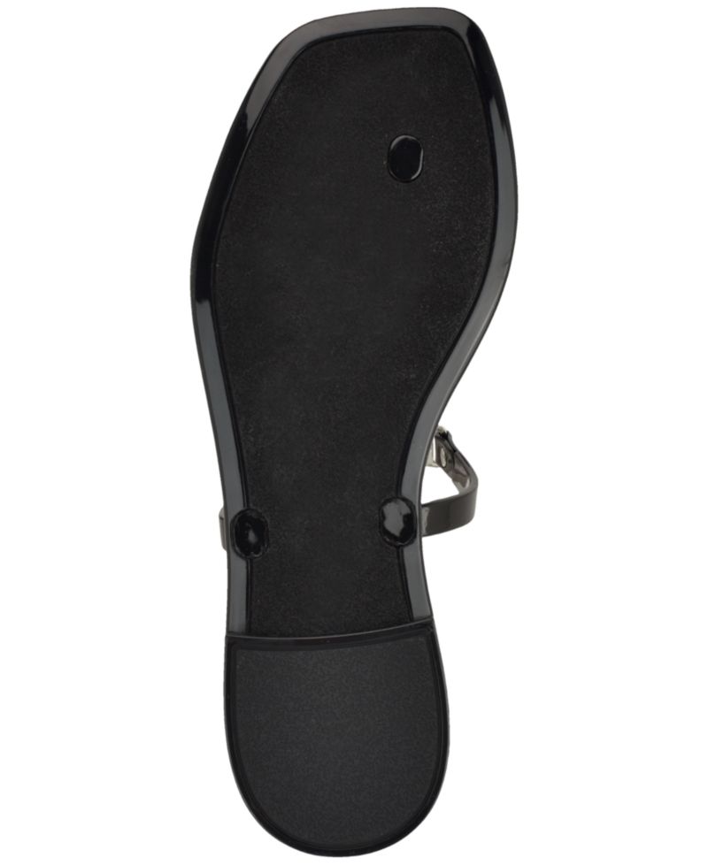 Women's Ellye Jelly Logo T-Strap Flat Sandals