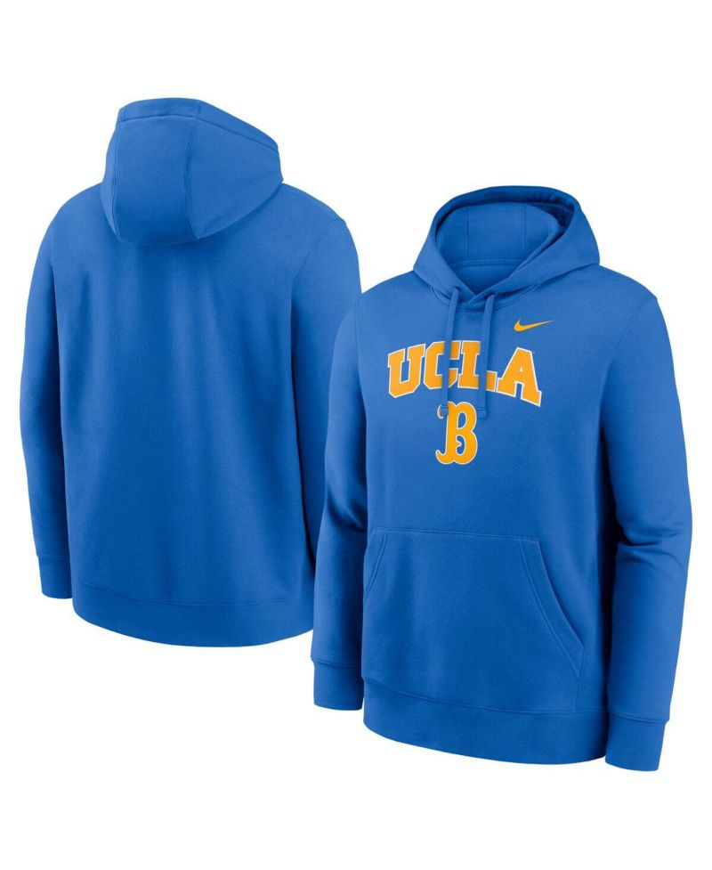 Men's Blue UCLA Bruins Club Fleece Arch Pullover Hoodie