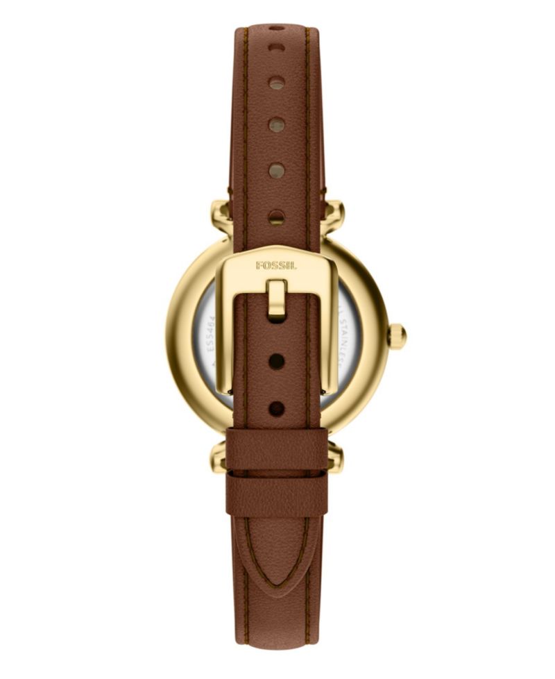 Women's Carlie Three-Hand Brown Leather Watch, 28mm