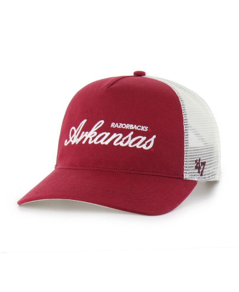 Men's and Women's Cardinal Arkansas Razorbacks Contemporary Basics Foundation Trucker Hitch Adjustable Hat