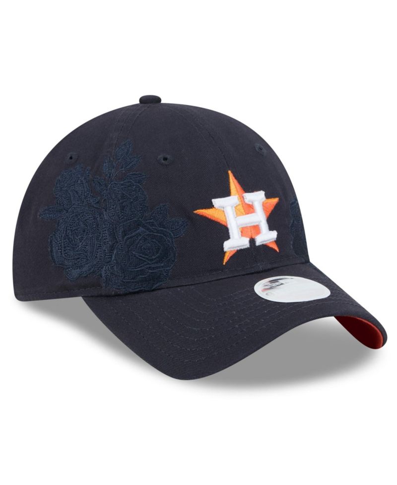 Women's Navy Houston Astros Roses 9TWENTY Adjustable Hat