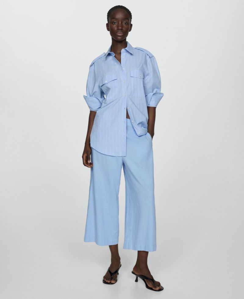 Women's Wide Leg Linen Pants