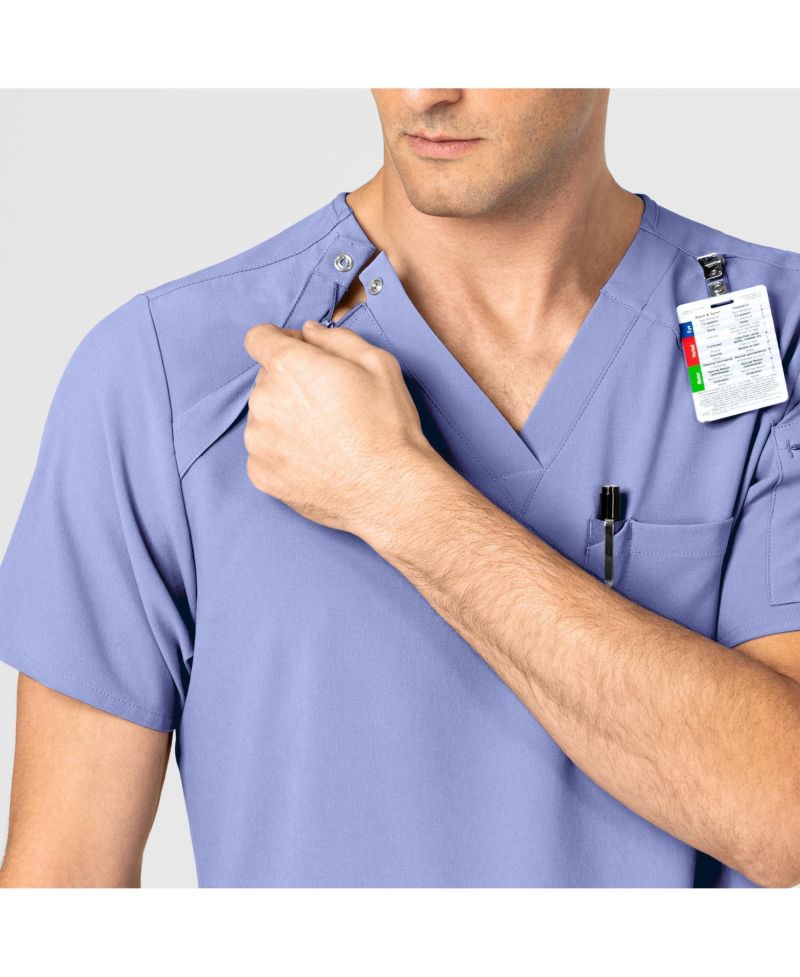 Men's RENEW EZ Zip Scrub Top