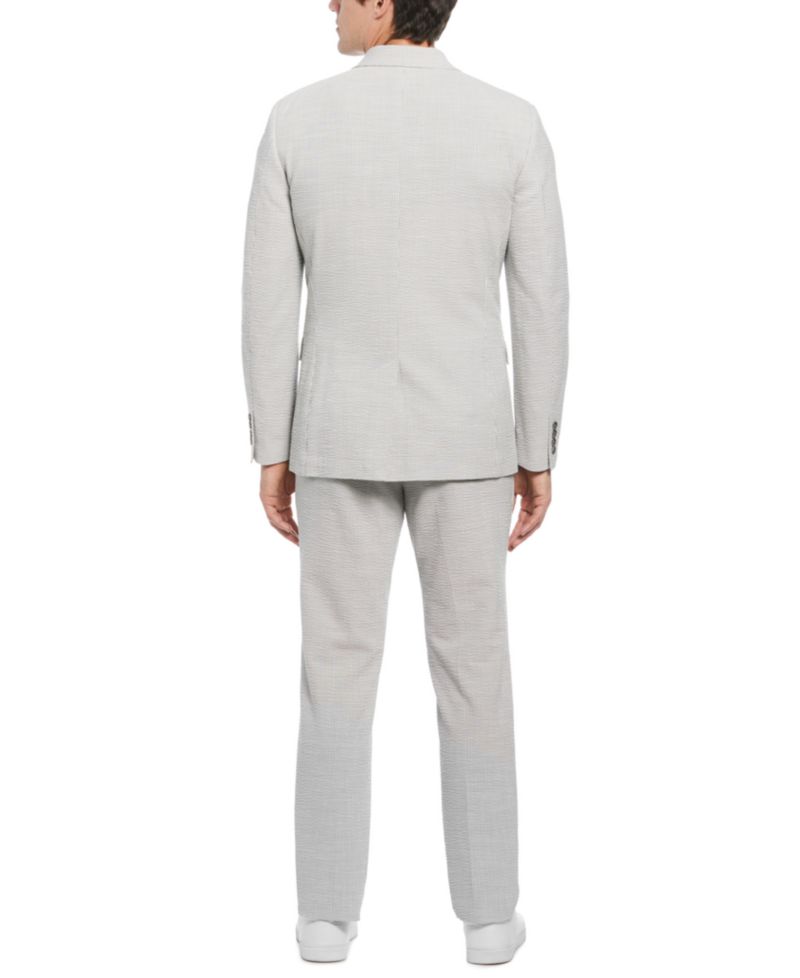 Men's Slim-Fit Seersucker Suit Jacket
