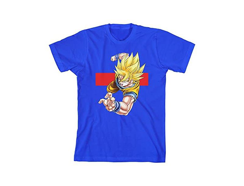 Youth Boys Battle Mode Goku Royal Blue Youth Boys Graphic Tee- XL