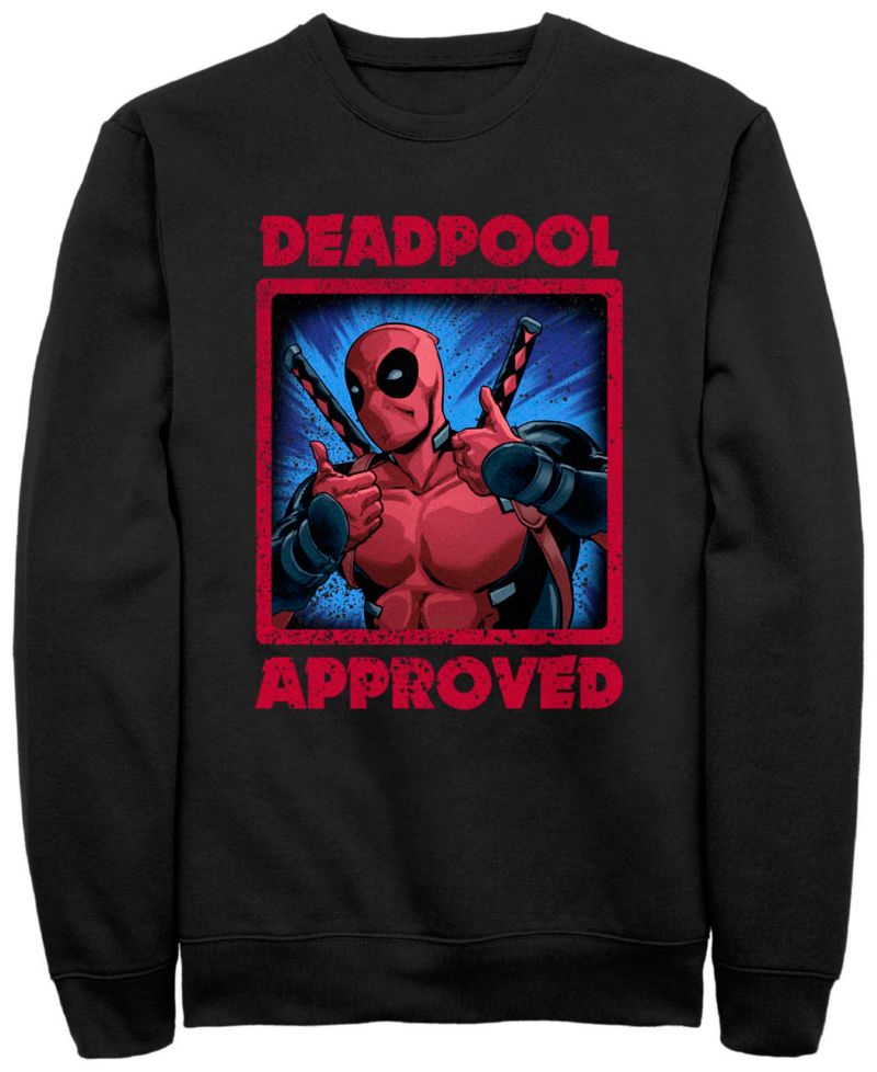 Men's Deadpool Approved Crew Fleece Pullover