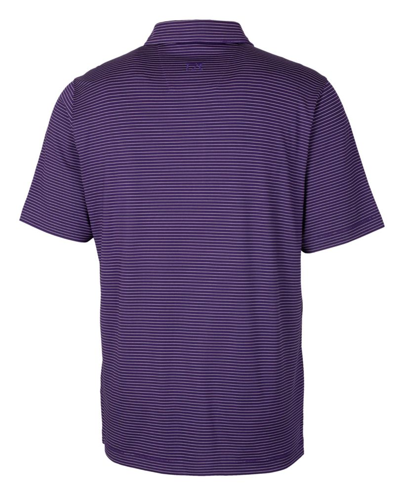 Men's Forge Pencil Stripe Stretch Polo Shirt