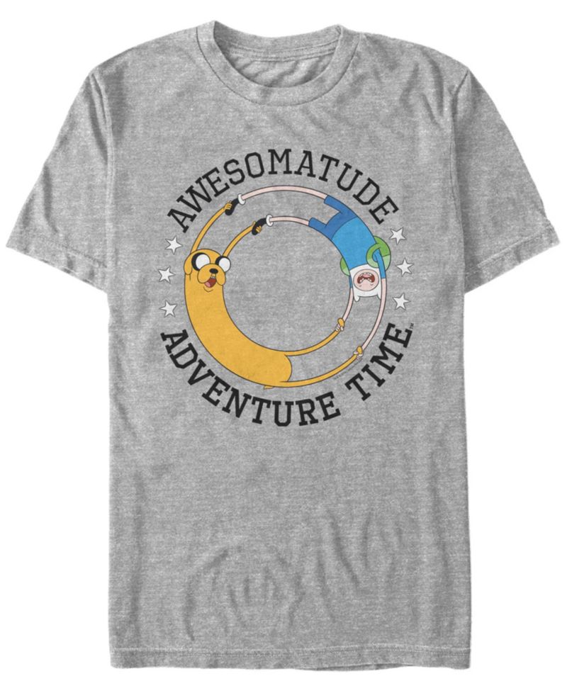 Men's Awesomatude Adventure Time Short Sleeve T- shirt