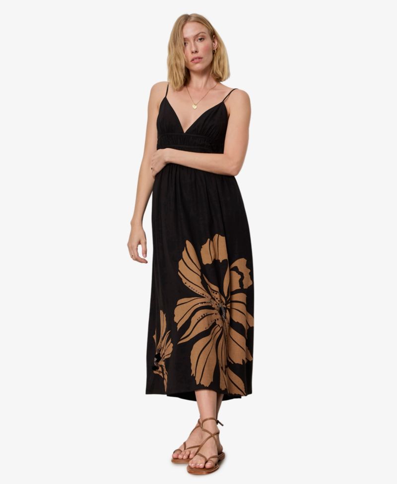 Women's Mira Embellished Volume V-Neck Maxi Dress