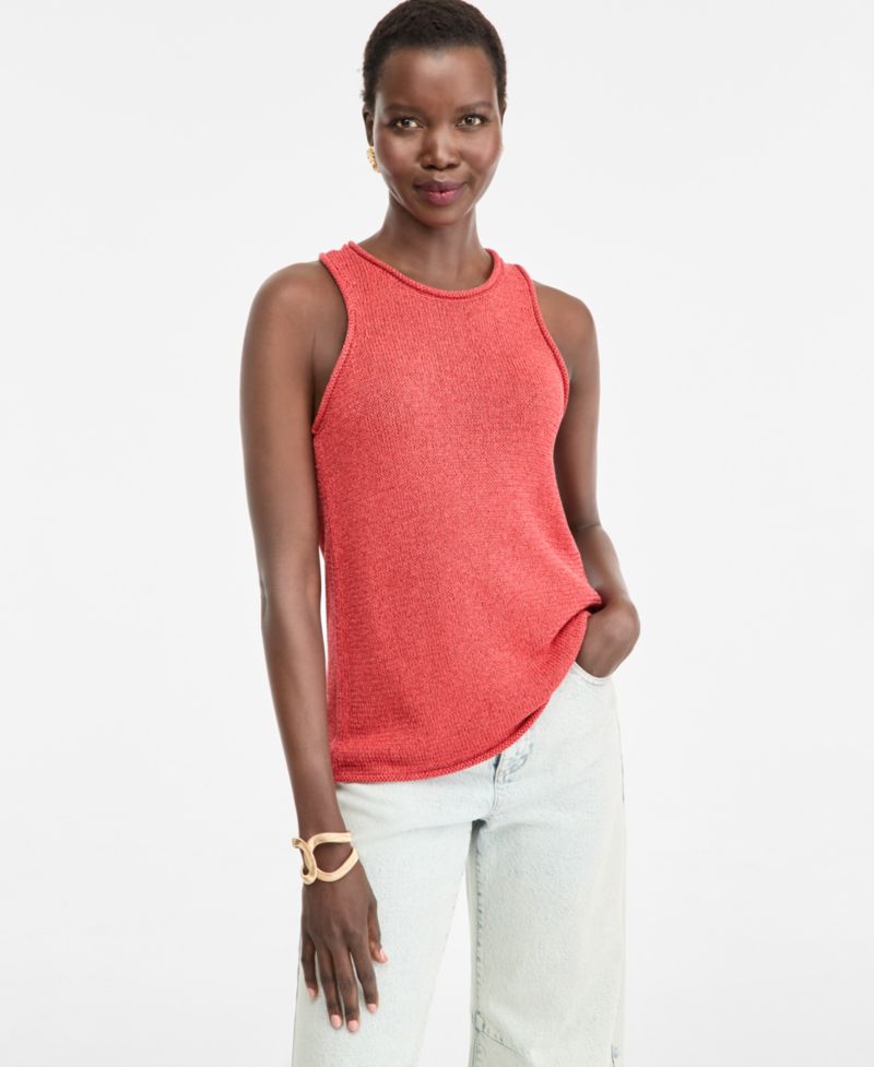 Women's Metallic Sweater Tank