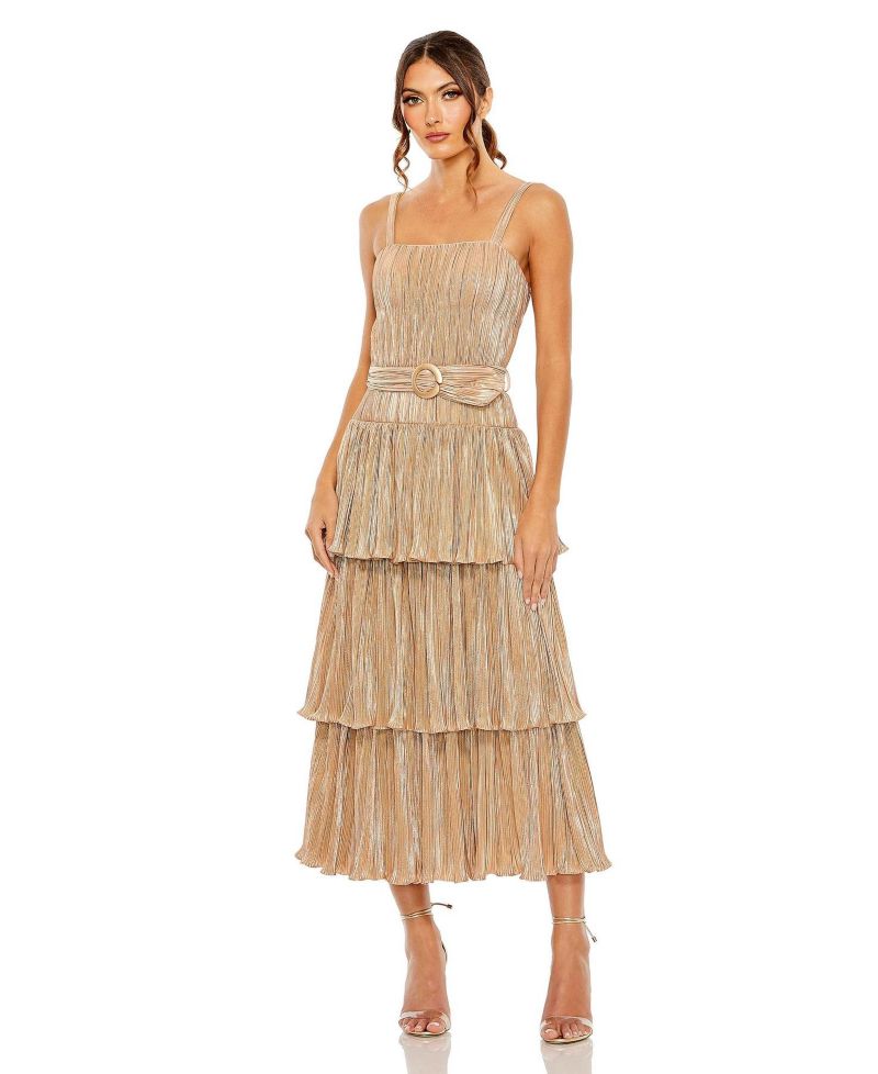 Women's Ieena Ruffle Tiered Buckle Detail Dress