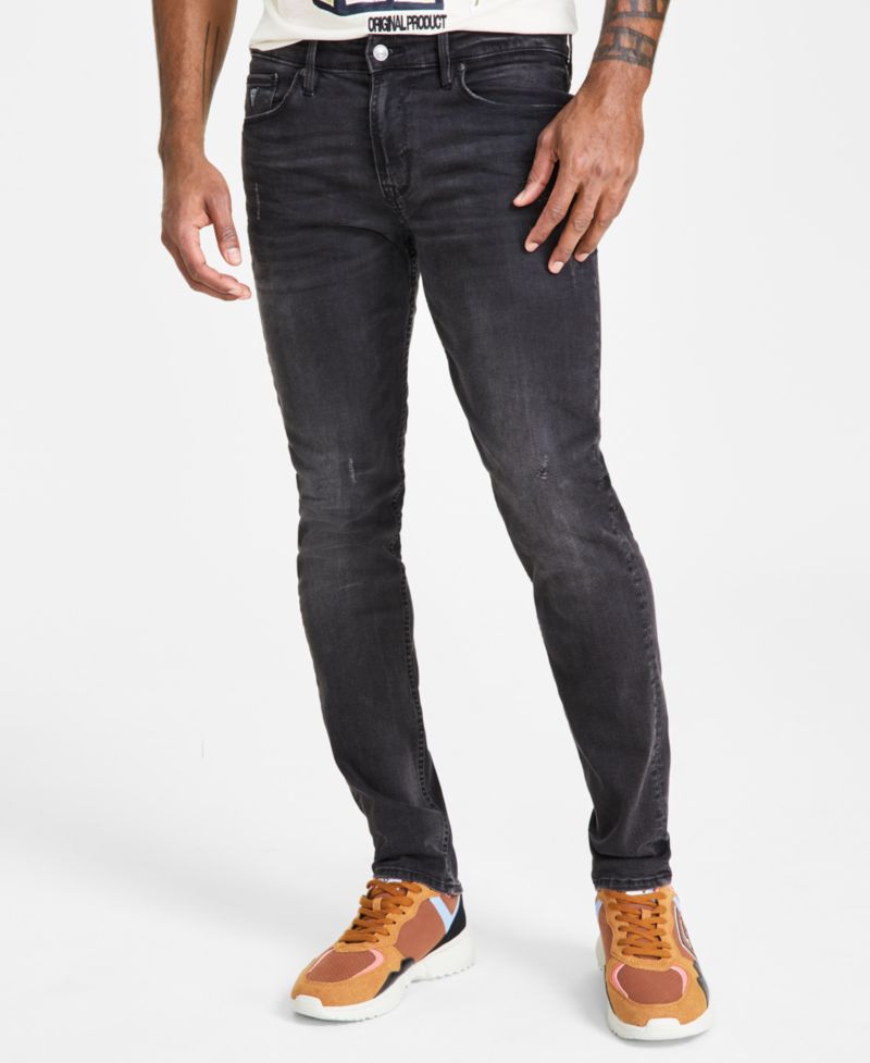 Men’s Distressed Slim Tapered Fit Jeans