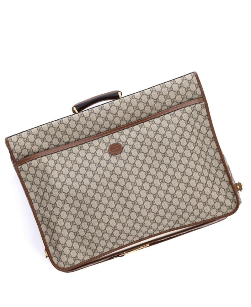 Retro Interlocking G Garment Bag GG Coated Canvas