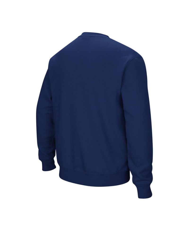 Men's Navy Ole Miss Rebels Arch & Logo Pullover Sweatshirt