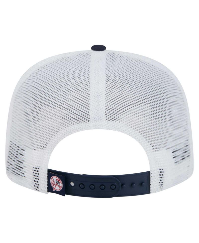Men's Navy New York Yankees 9FIFTY A-Frame Trucker Snapback Hat