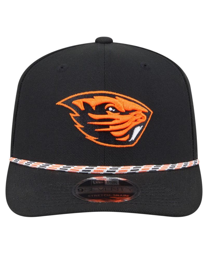 Men's Black Oregon State Beavers Game Day Multi-Rope 9SEVENTY Stretch-Snap Hat