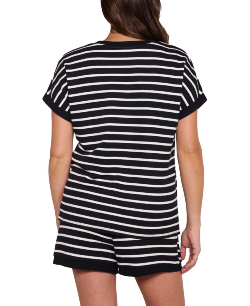 Women's Motherhood Cap Sleeve Relaxed Fit Top