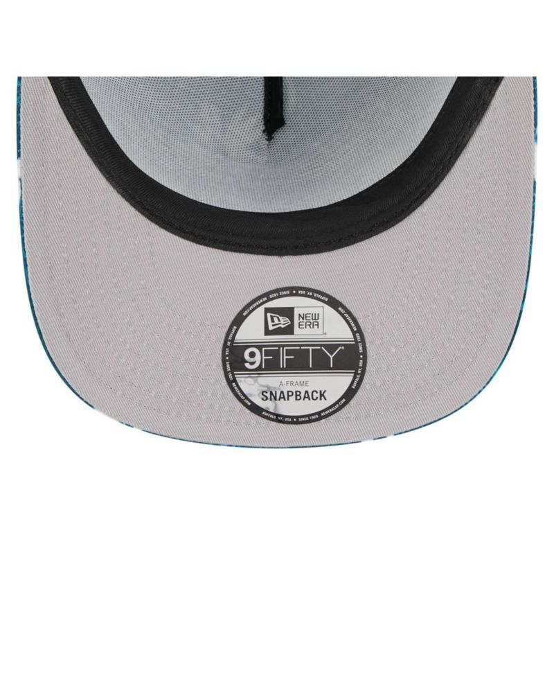 Men's Midnight Green Philadelphia Eagles Palm Print A-Frame 9FIFTY Snapback Hat
