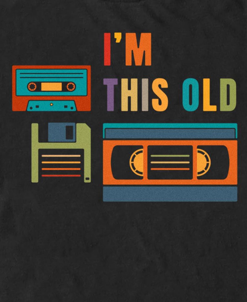 Men's I'm This Old Graphic Retro T-Shirt