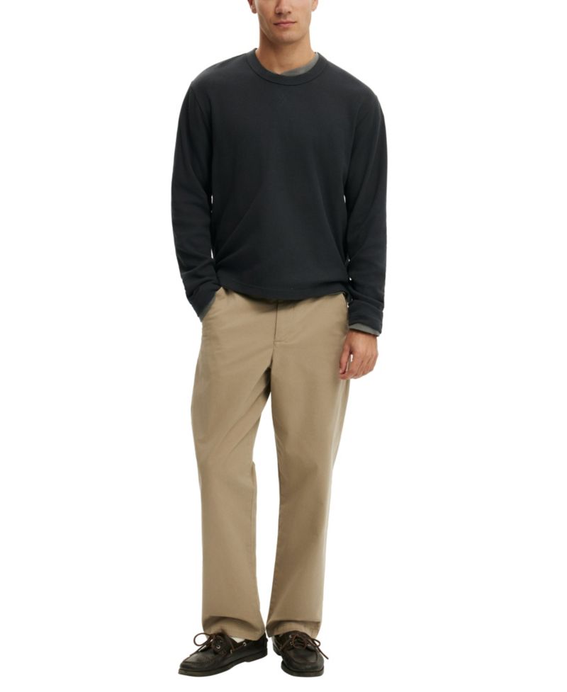 Men's Baggy Chino Relaxed-Fit Pants