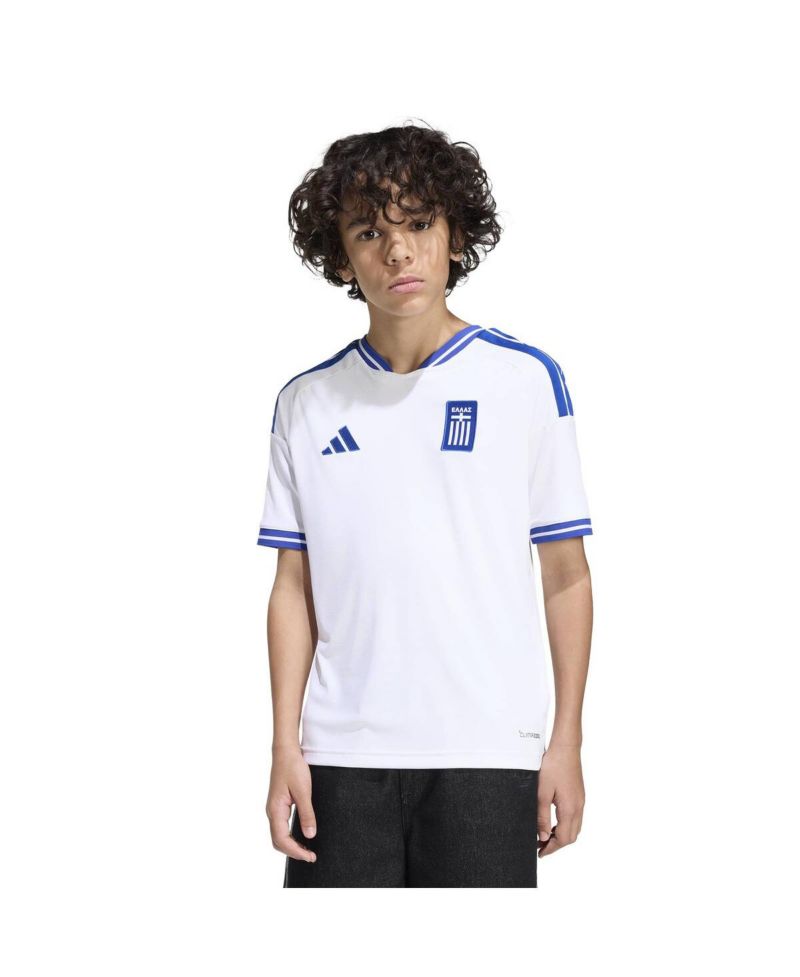 Big Boys and Girls White Greece National Team FIFA x World Cup 2026 Replica Jersey