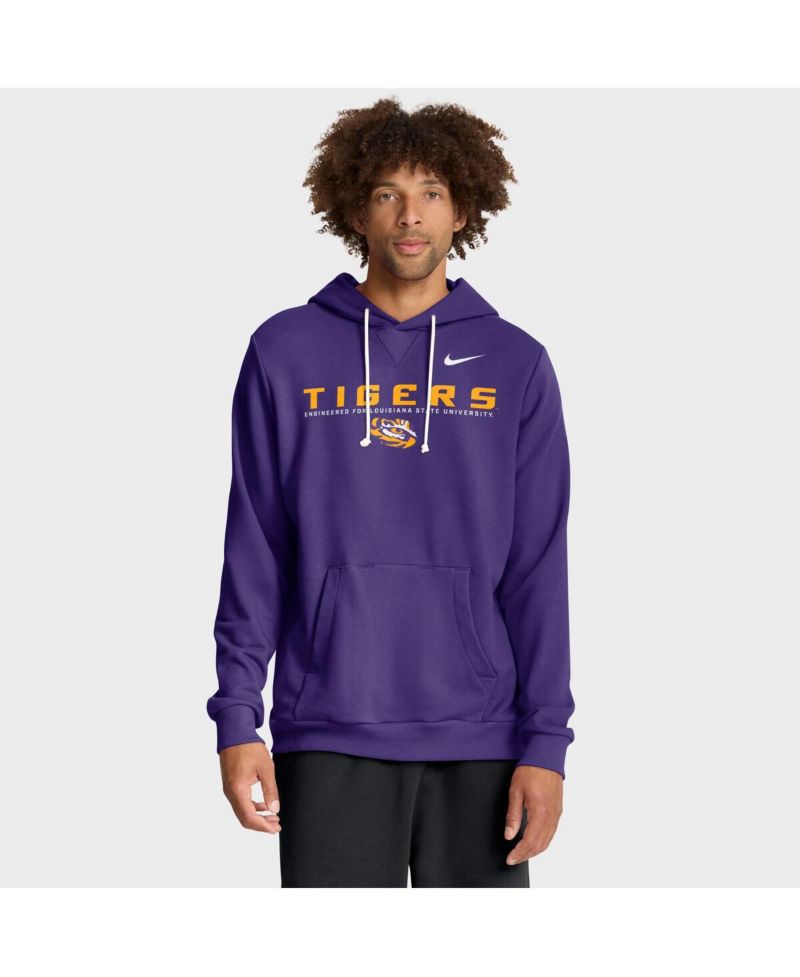 Men's Purple LSU Tigers 2025 Sideline Standard Issue Dri-FIT Hoodie