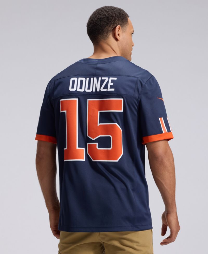 Men's Rome Odunze Navy Chicago Bears 2026 Rivalries Collection Vapor F.U.S.E Stitched Limited Jersey