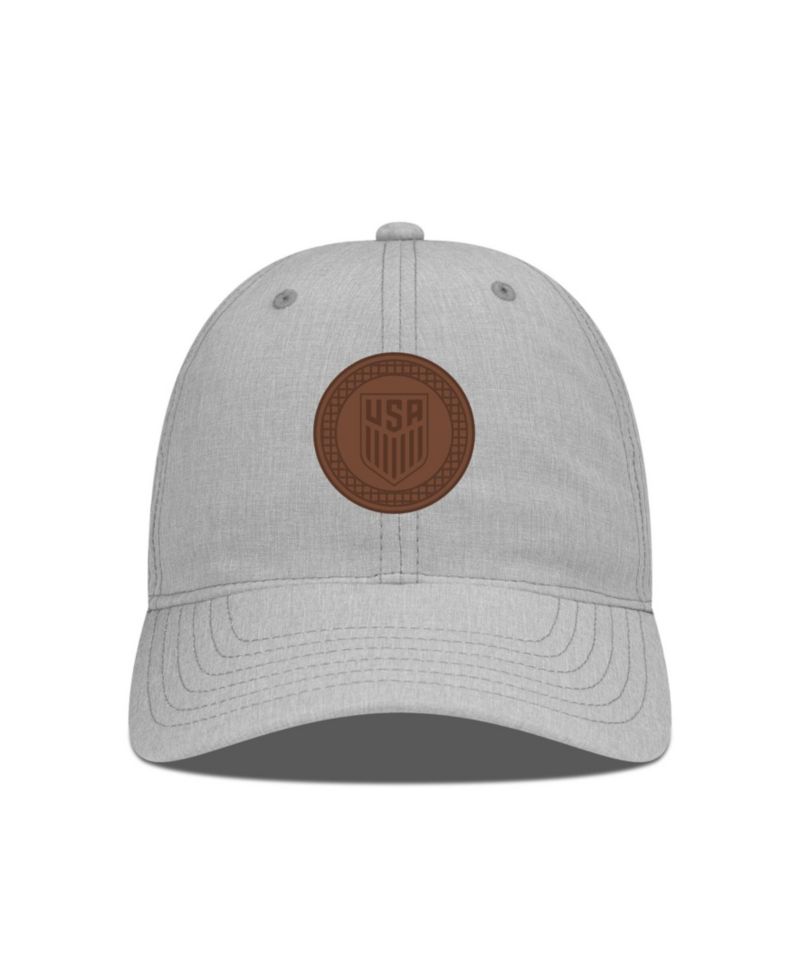Men's Heather Gray USMNT Idol Periscope Stretch-Snap Adjustable Hat