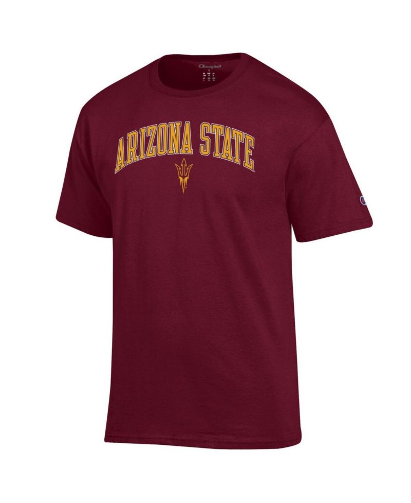 Men's Maroon Arizona State Sun Devils Arch Over Logo T-Shirt