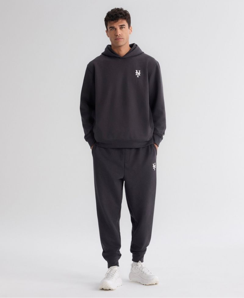 Men's Charcoal New York Mets Clutch Fleece Tri-Blend Joggers