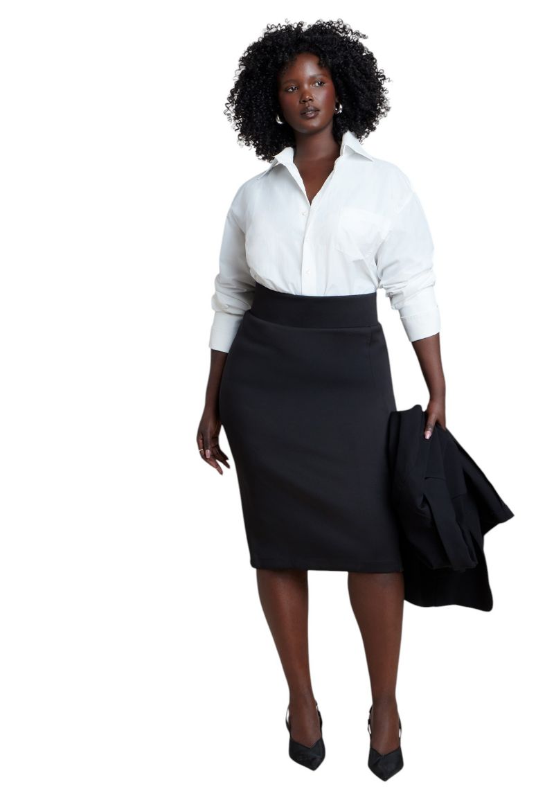 Women's Neoprene Pencil Skirt