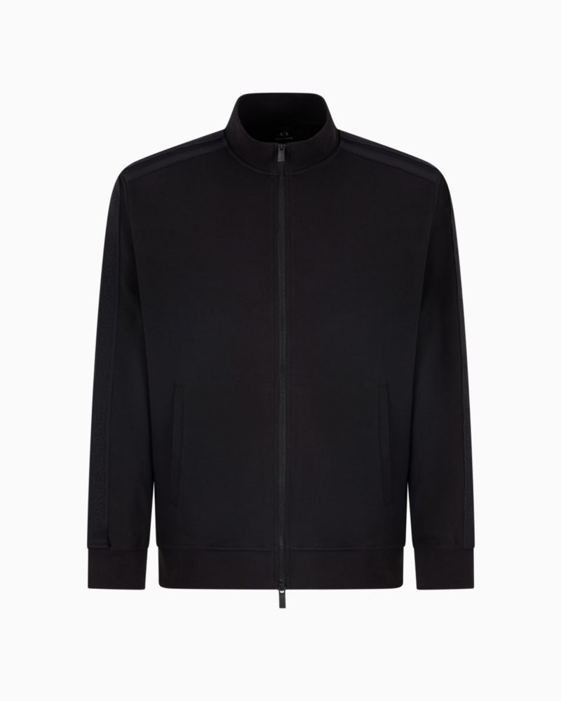 Men's Regular-Fit Logo Tape Full-Zip Track Jacket