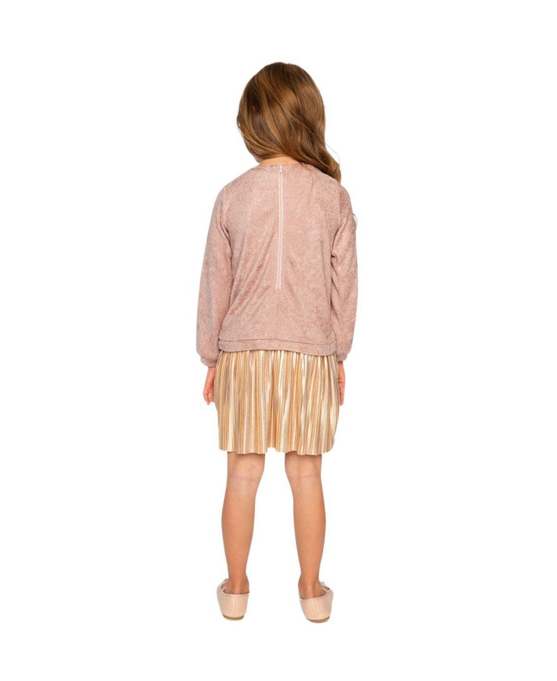 Little and Big Girl's (6-14) Bi-Material Dress