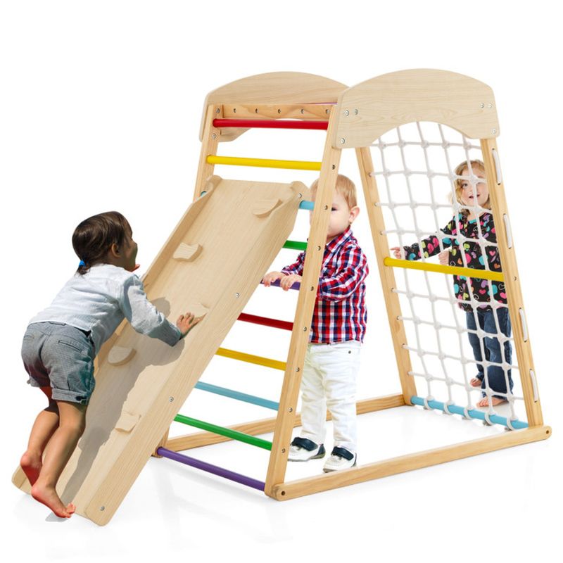 6-in-1 Wooden Jungle Gym