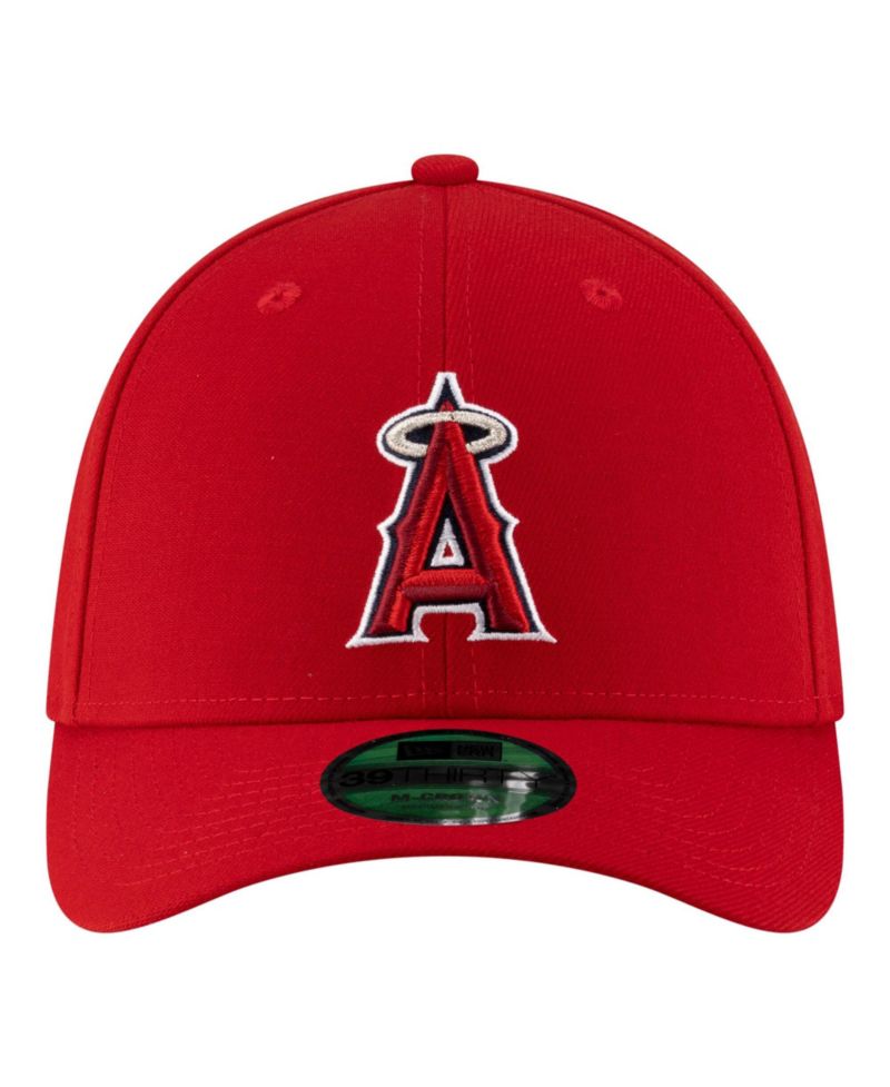 Men's Red Los Angeles Angels Player Replica 39THIRTY M-Crown Flex Hat