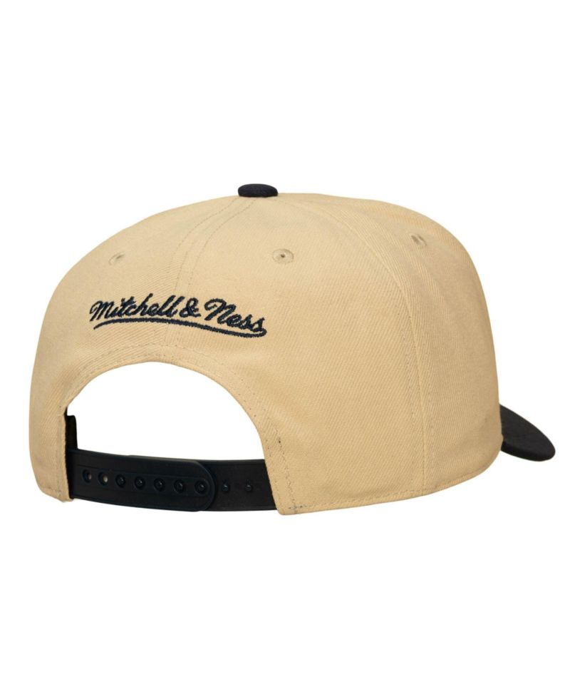 Men's and Women's Khaki/Navy Indiana Fever Pro Pinch Snapback Hat
