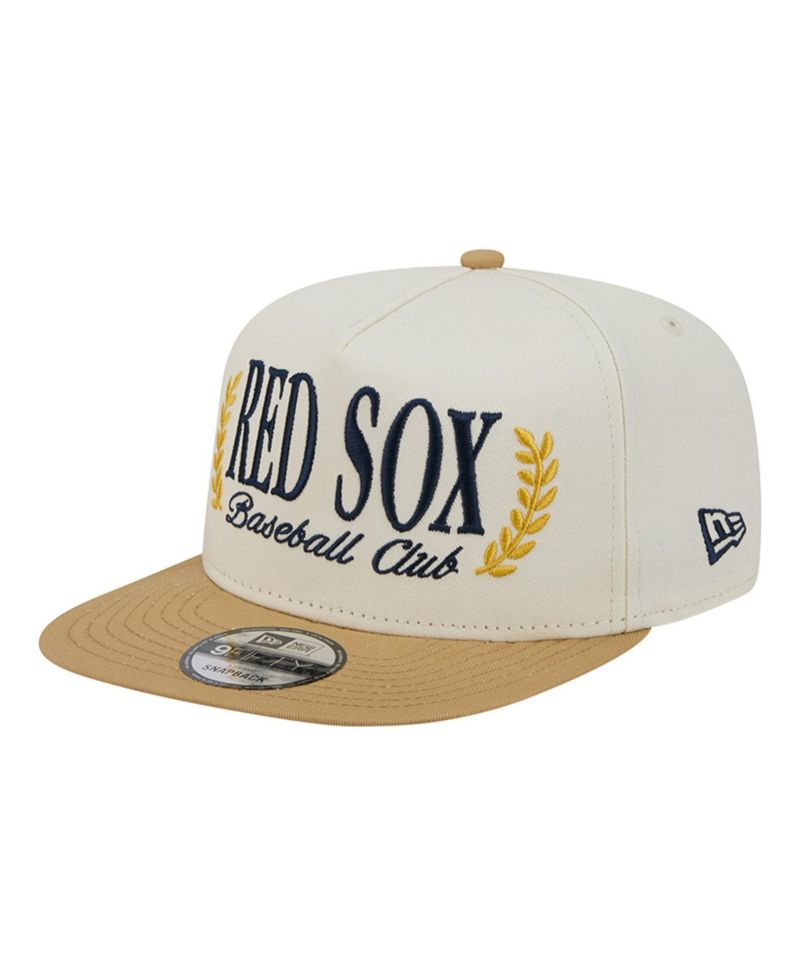 Men's Cream Boston Red Sox Club 9FIFTY A-Frame Snapback Hat