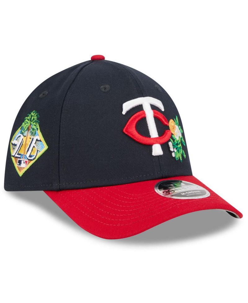 Men's Navy/Red Minnesota Twins 2026 Spring Training M-Crown 39THIRTY Flex Hat