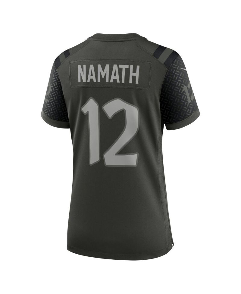 Women's Joe Namath Gotham Green New York Jets 2025 Rivalries Collection Retired Player Game Jersey