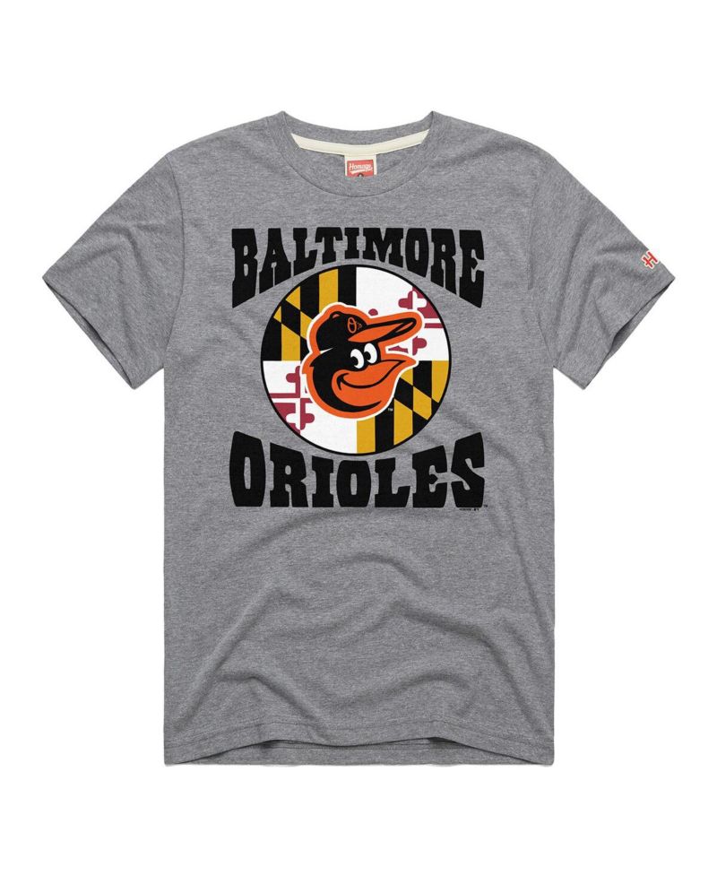 Men's Gray Baltimore Orioles Hyper Local Tri-Blend T-Shirt