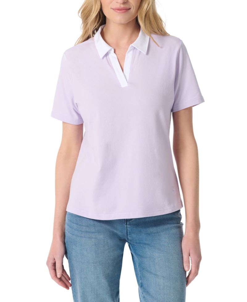 Women's Polo Point Collar Short-Sleeve T-Shirt