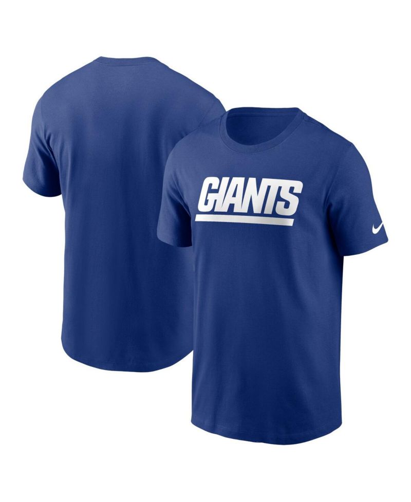 Men's Royal New York Giants Primetime Wordmark Essential T-Shirt