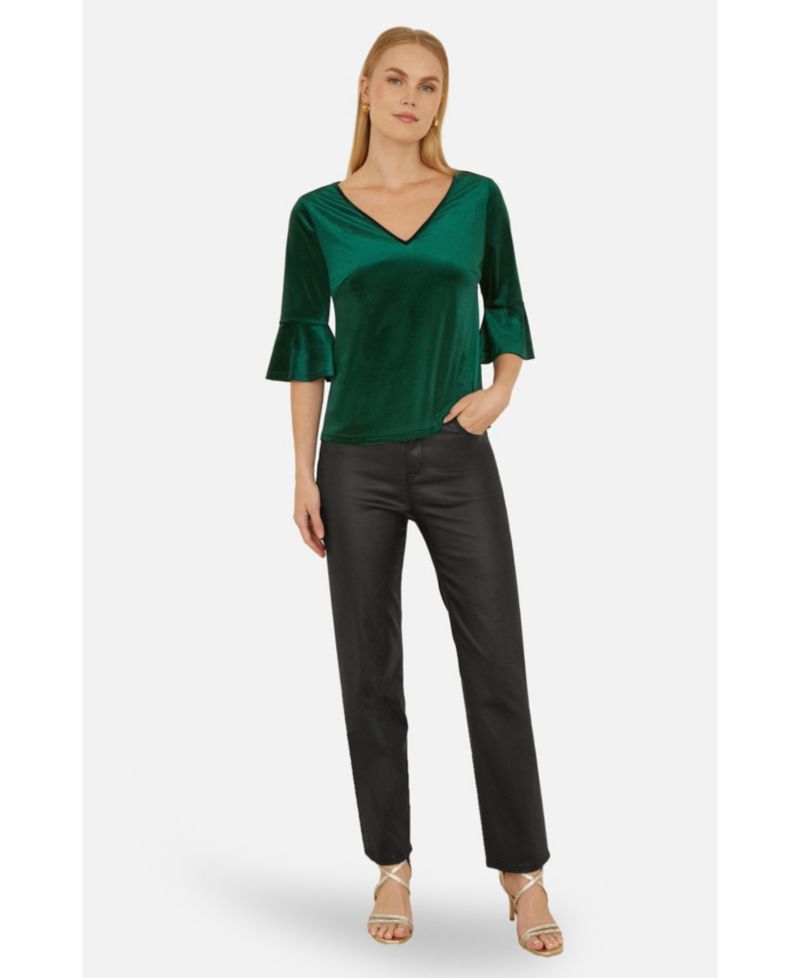 Women's Fluted Sleeve Relaxed Fit Top