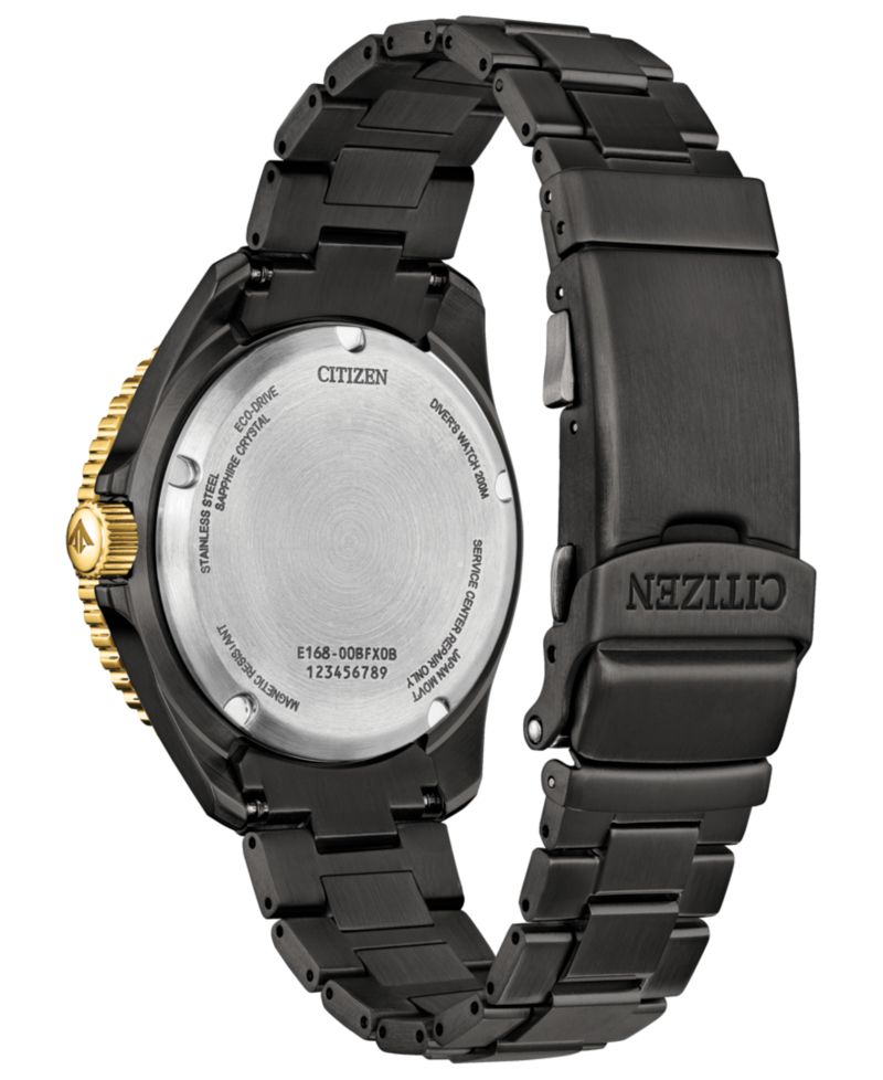 Men's Special Edition Promaster Dive "Light in Black" 3 Gray Stainless Steel Bracelet Watch, 40.6mm