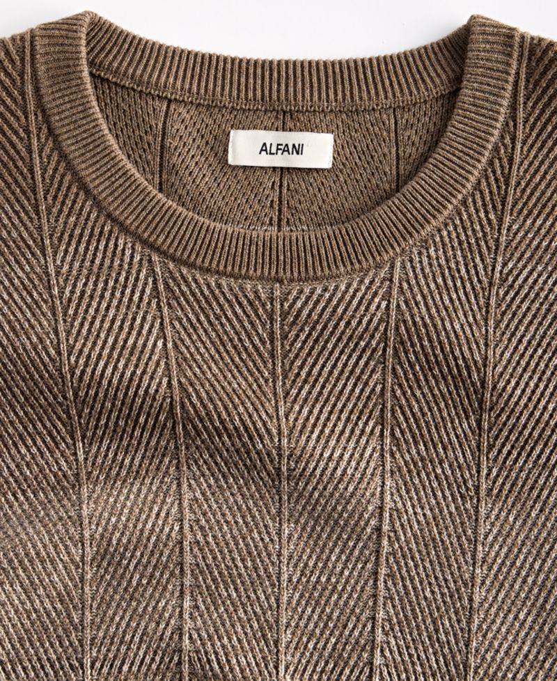 Men's Herr Cotton Gradient-Stripe Crewneck Sweater, Macy's Exclusive