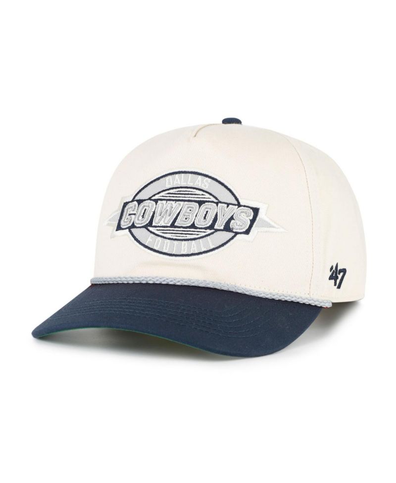 Men's Natural/Navy Dallas Cowboys Frame Out Two-Tone Hitch Adjustable Hat