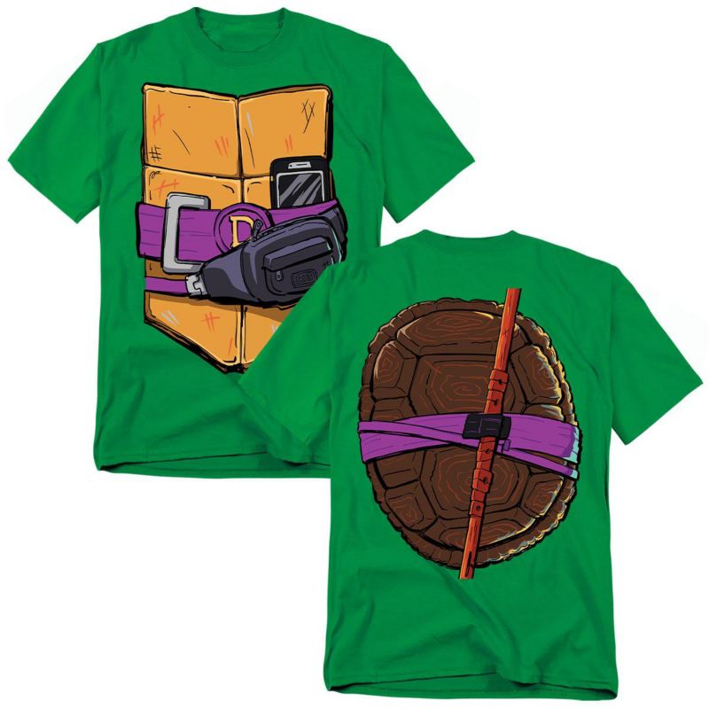 Men's Mayhem Donatello Shell Front Back T-Shirt