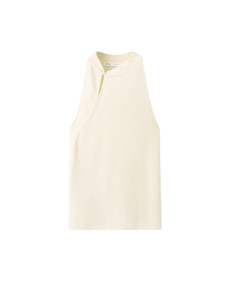 Women's Halter-Neck Sleeveless Knit Top